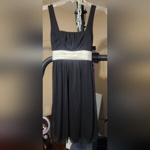 Junior Elegant Black and White Dress